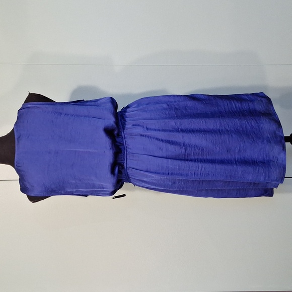 Nwt Bisou Bisou Blue Flowy Summer Dress Size 8 - Picture 4 of 6